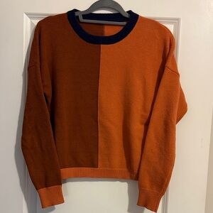 Orange and Blue Sweater